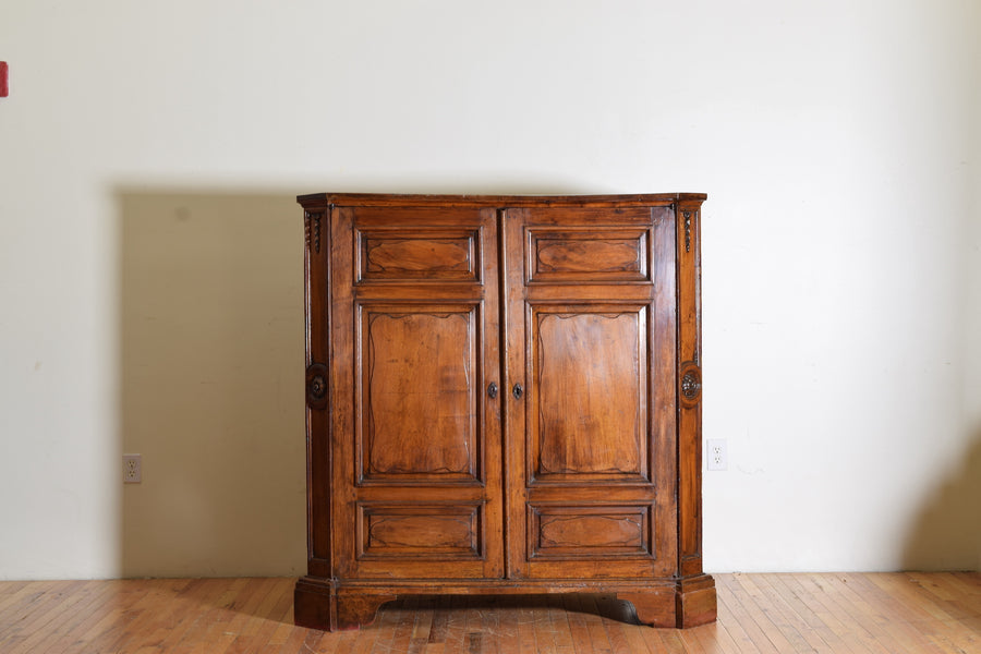 Paneled Walnut Sacrestia Cabinet