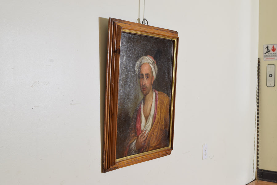 Oil on Canvas, Portrait of Man in Robes