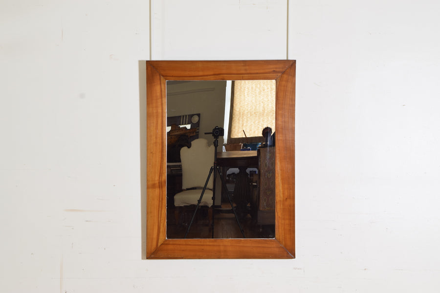 Light Solid Walnut Mirror