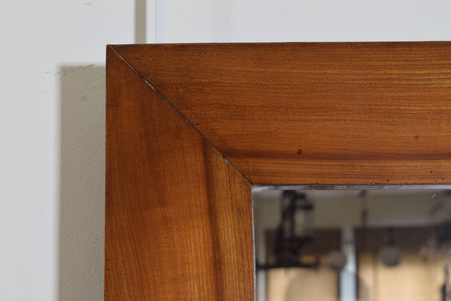 Light Solid Walnut Mirror