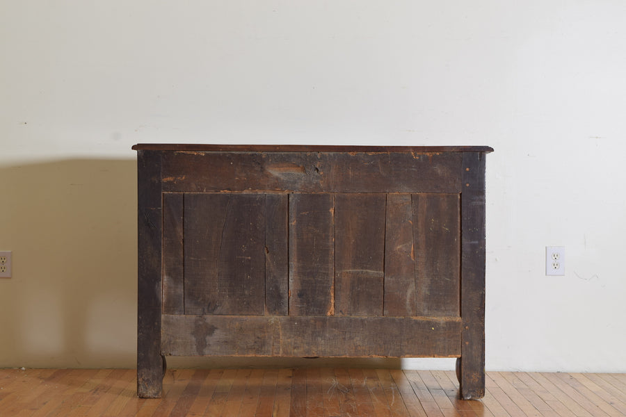 Carved Walnut Open Bookcase