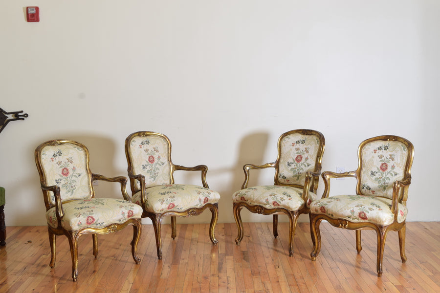 Set of 4 Giltwood Armchairs