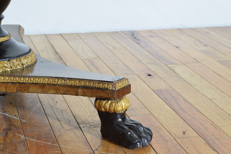 Walnut, Giltwood, Ebonized Center Table