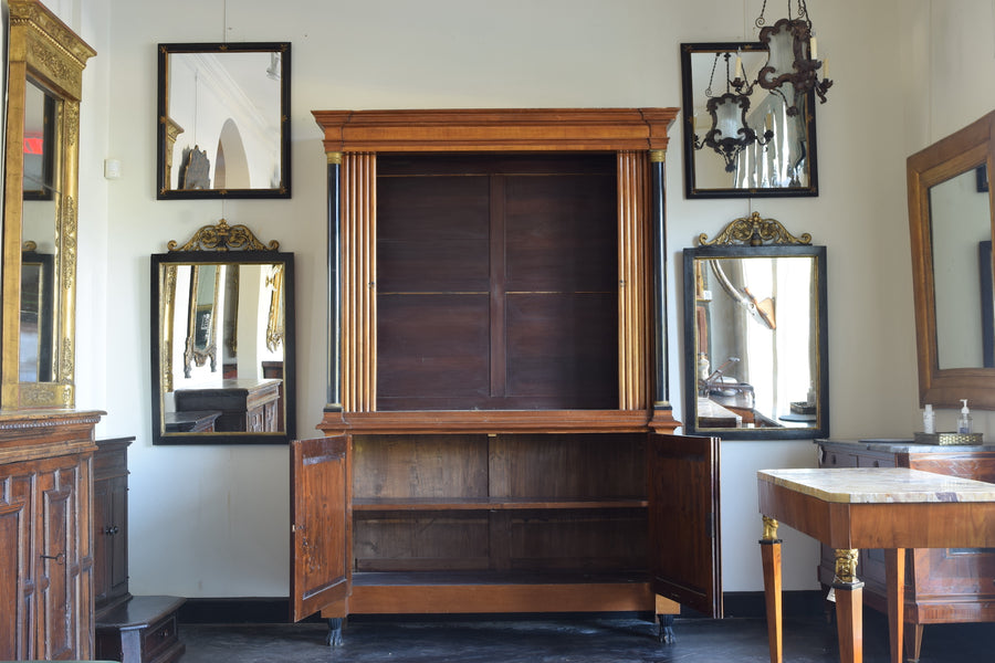 Tambour-Front 2-Piece Cabinet