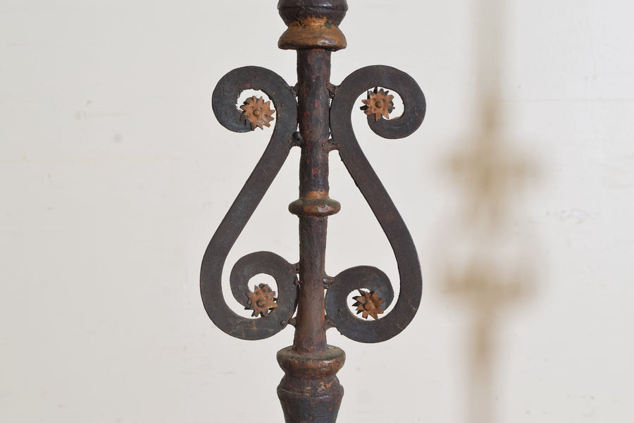 Pair of Wrought Iron Torcheres