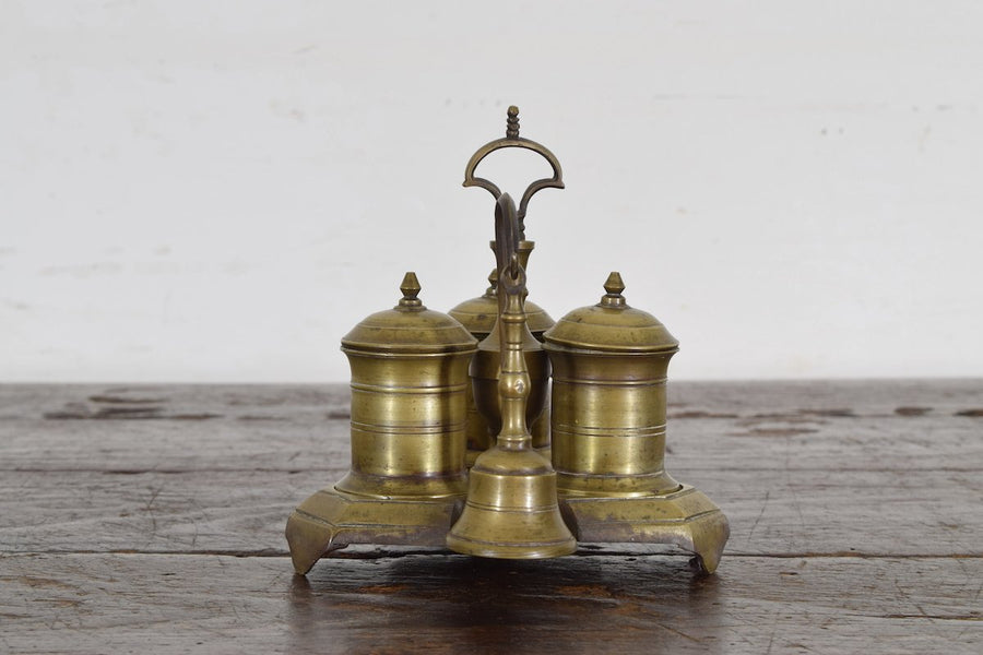 Bronze Inkwell and Bell Set – ROBUCK