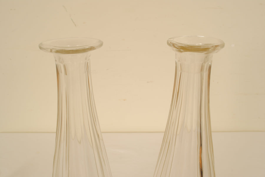 Near Pair of Glass Decanters