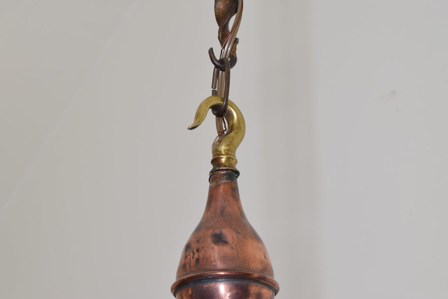 Copper Gas Lantern, Now Electrified