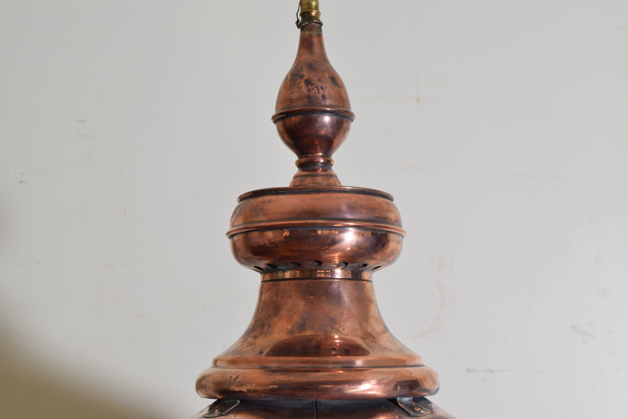Copper Gas Lantern, Now Electrified