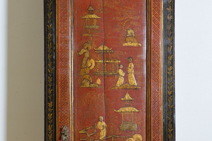 Chinoiserie Paint Decorated Case Clock
