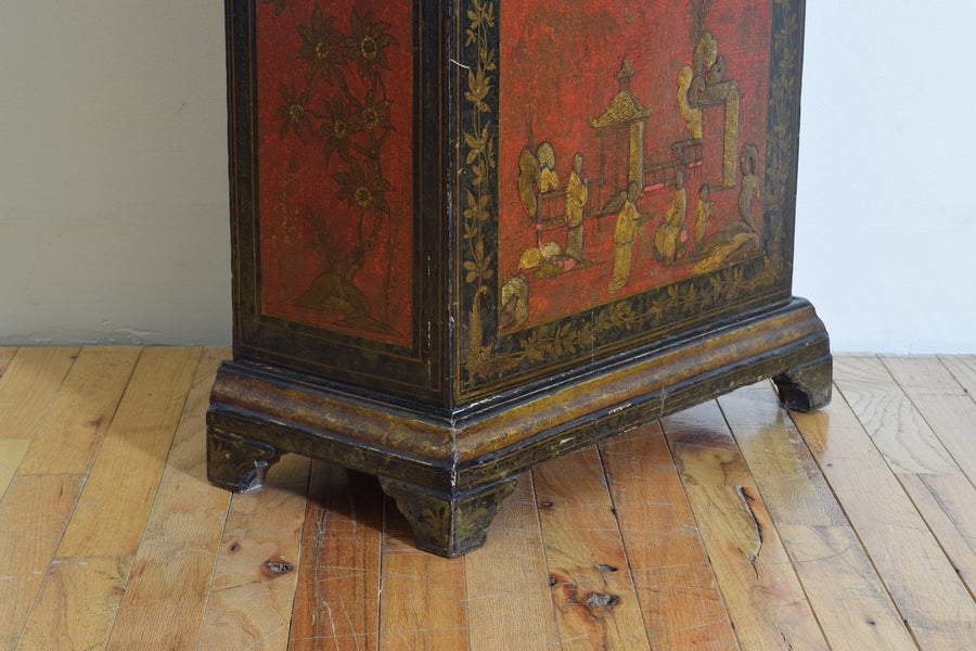 Chinoiserie Paint Decorated Case Clock